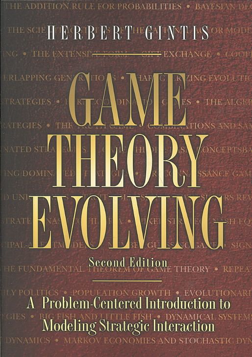 Game Theory Evolving By Herbert Gintis 9780691140513 (Paperback)