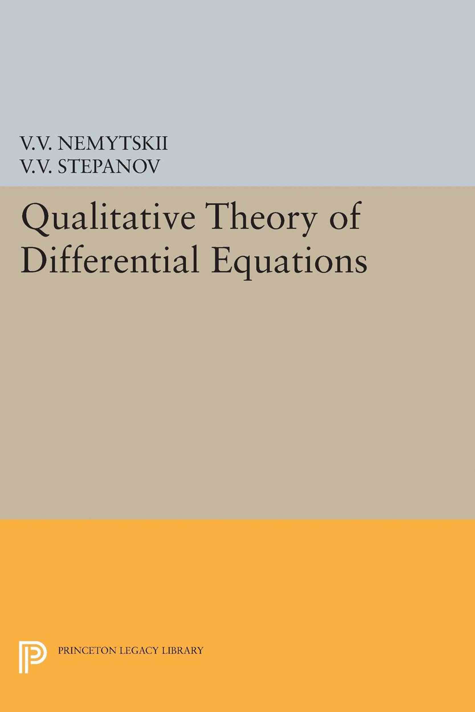 Qualitative Theory of Differential Equations 9780691625942 (Paperback)