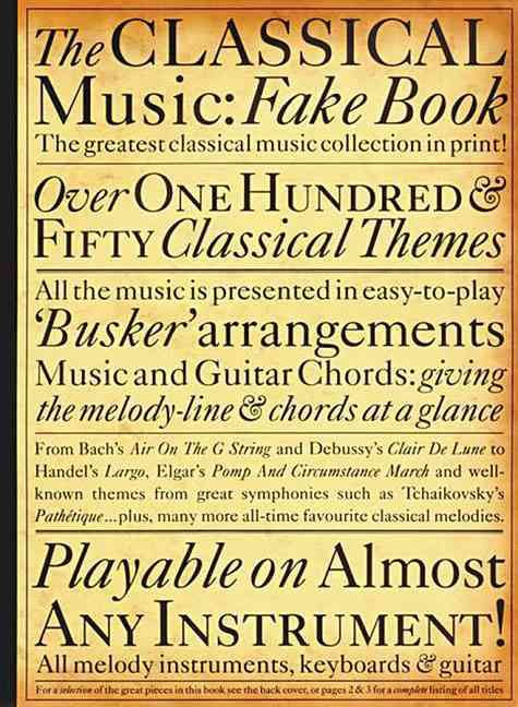 The Classical Music Fake Book 9780711944268 (Paperback)