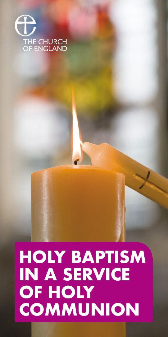 Common Worship: Holy Baptism in Accessible Language with Holy Communion card