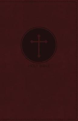 NKJV, Deluxe Gift Bible, Leathersoft, Burgundy, Red Letter, Comfort Print