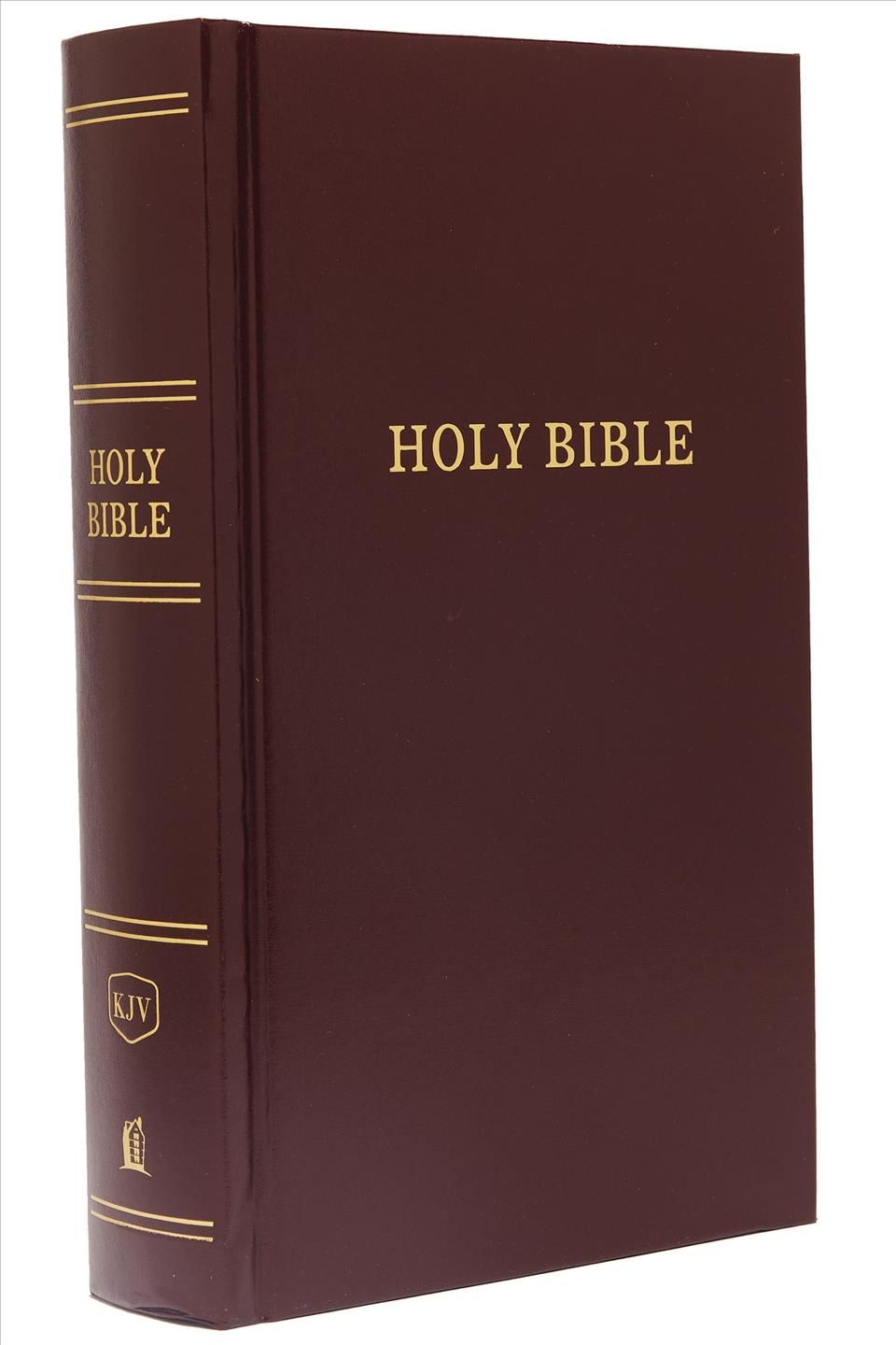 KJV, Pew Bible, Hardcover, Burgundy, Red Letter, Comfort Print
