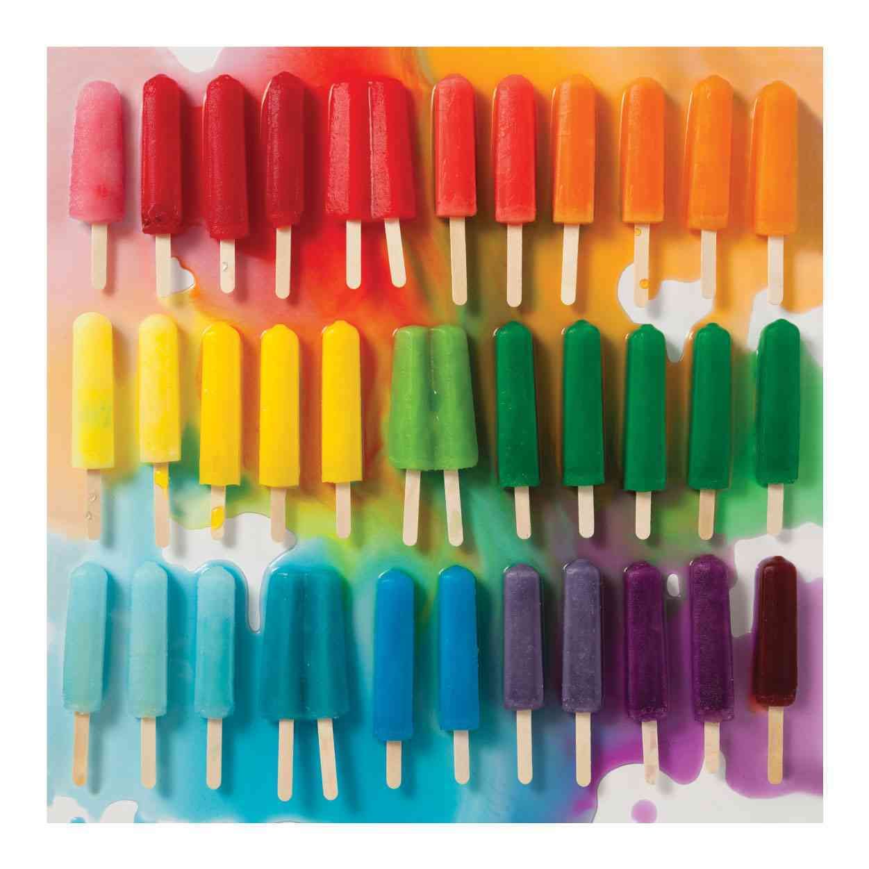 Rainbow Popsicles 500 Piece Puzzle By Julie Seabrook 9780735351226 ()