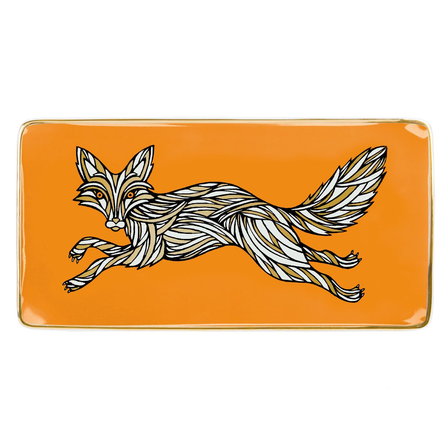 Patch NYC Fox Rectangle Porcelain Tray By Sarah McMenemy 9780735355514