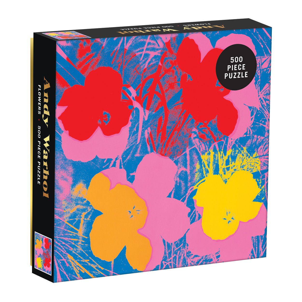 Andy Warhol Flowers 500 Piece Puzzle By Sarah McMenemy 9780735357839