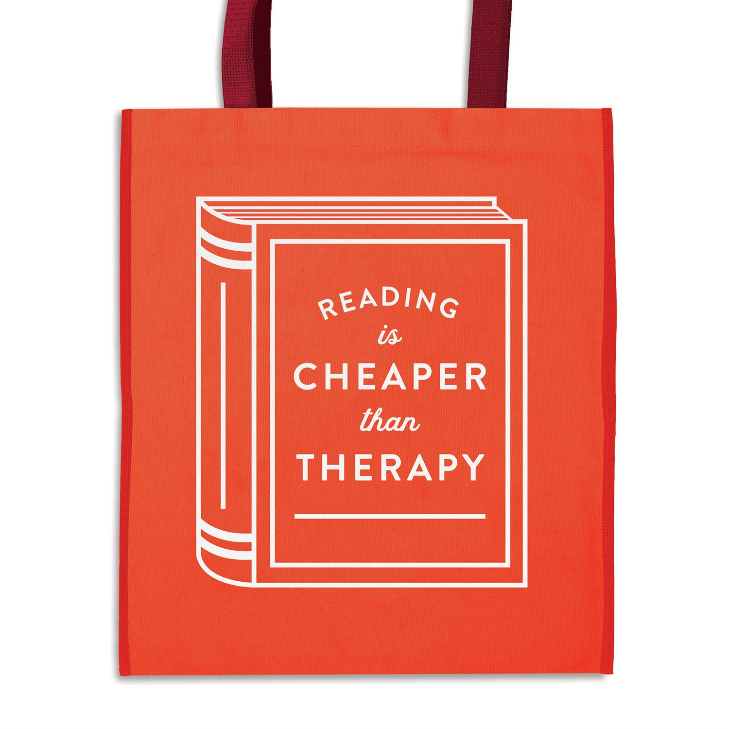 Tote Bag: Reading is Cheaper Than Therapy Reusable Shopping Bag