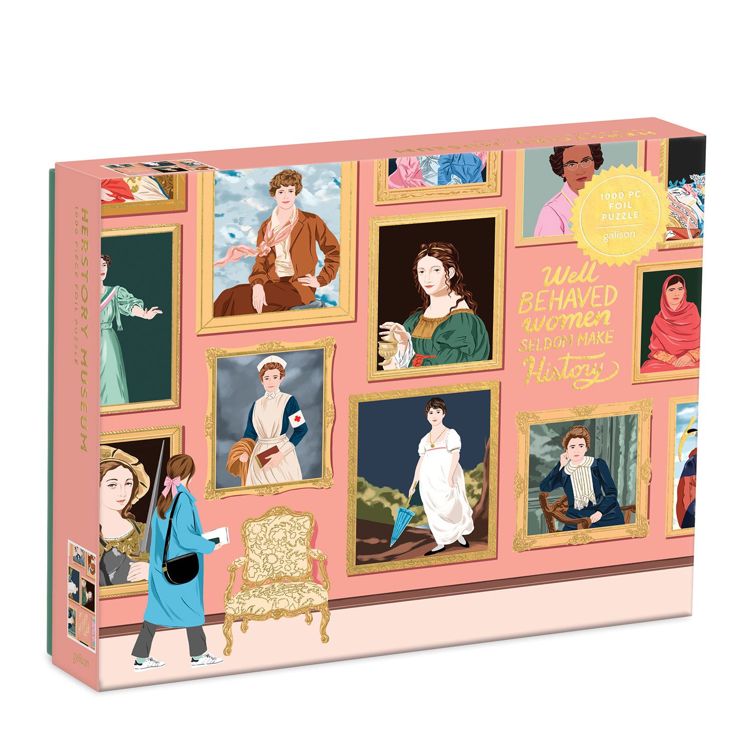 Herstory Museum 1000 Piece Foil Puzzle By Galison 9780735365414 ()