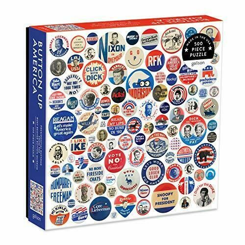 Button Up America 500 Piece Puzzle By Galison 9780735366428 ()