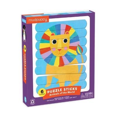Animals of the World Puzzle Sticks By Mudpuppy 9780735367944 ()