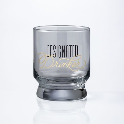 Designated Drinker Lowball Glass By Brass Monkey 9780735368620