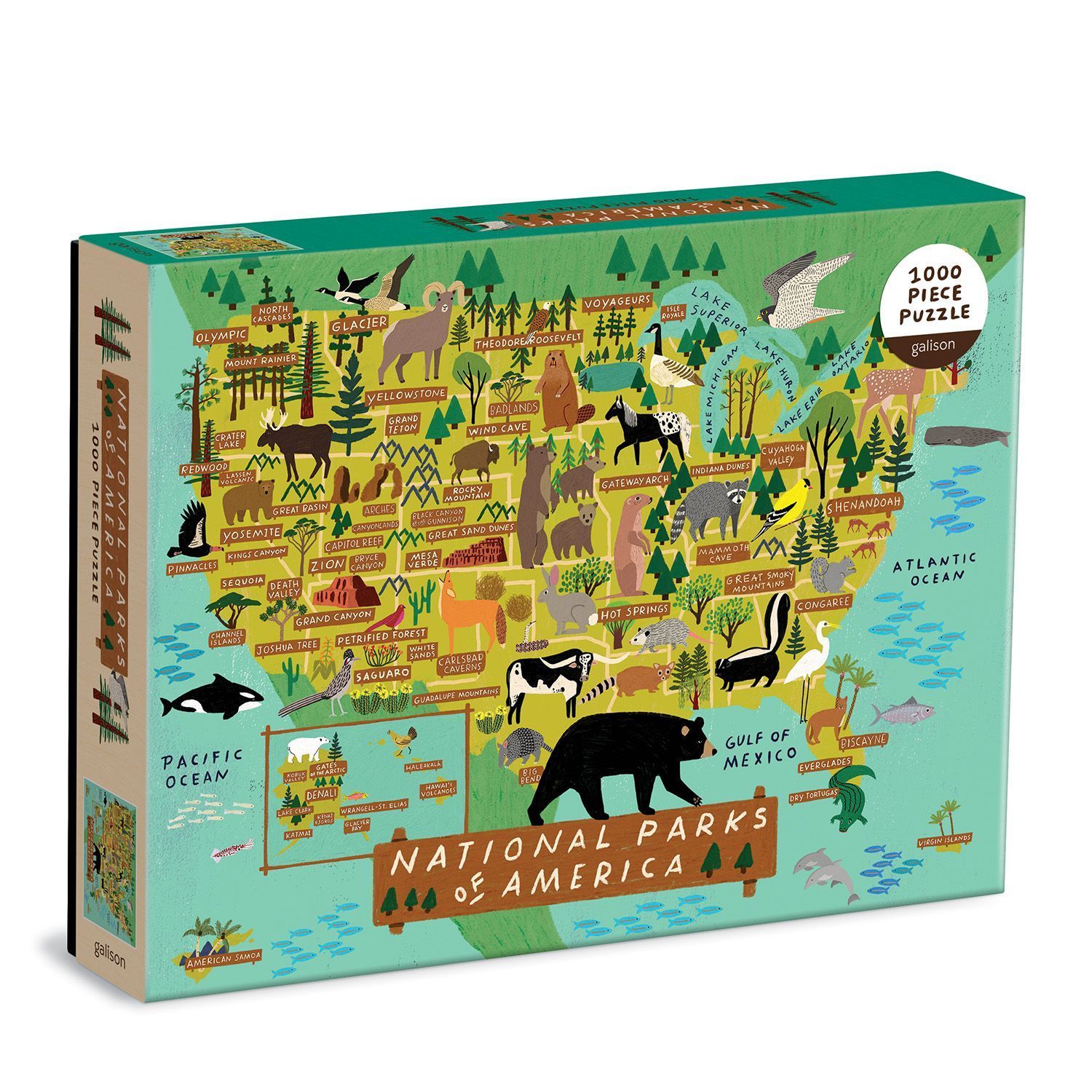 National Parks of America 1000 Piece Puzzle By Galison 9780735369542
