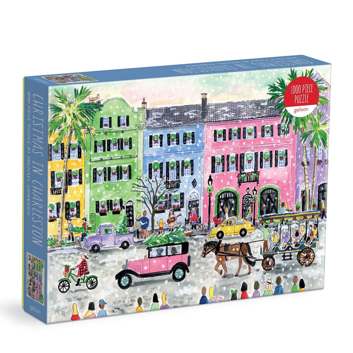 Michael Storrings Christmas in Charleston 1000 Piece Puzzle By Galison