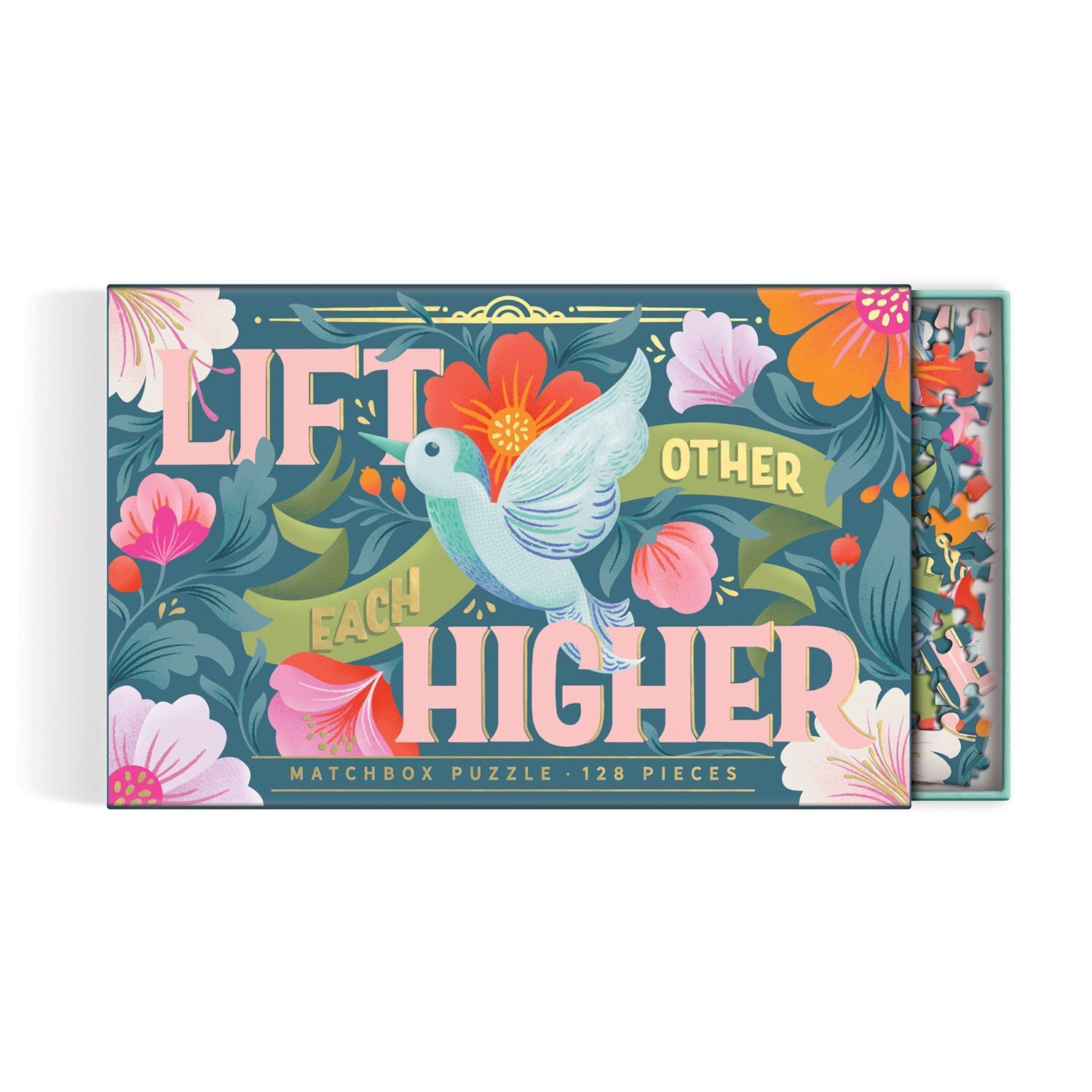 Lift Each Other Higher 128 Piece Matchbox Puzzle By Galison ()