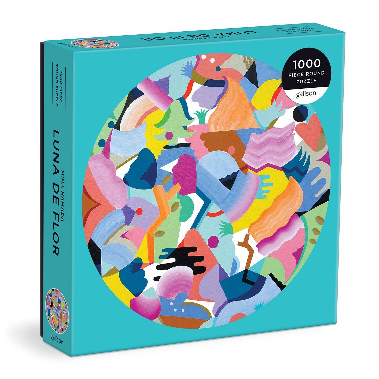 Mina Hamada Luna de Flor 1000 Piece Round Puzzle By Galison ()