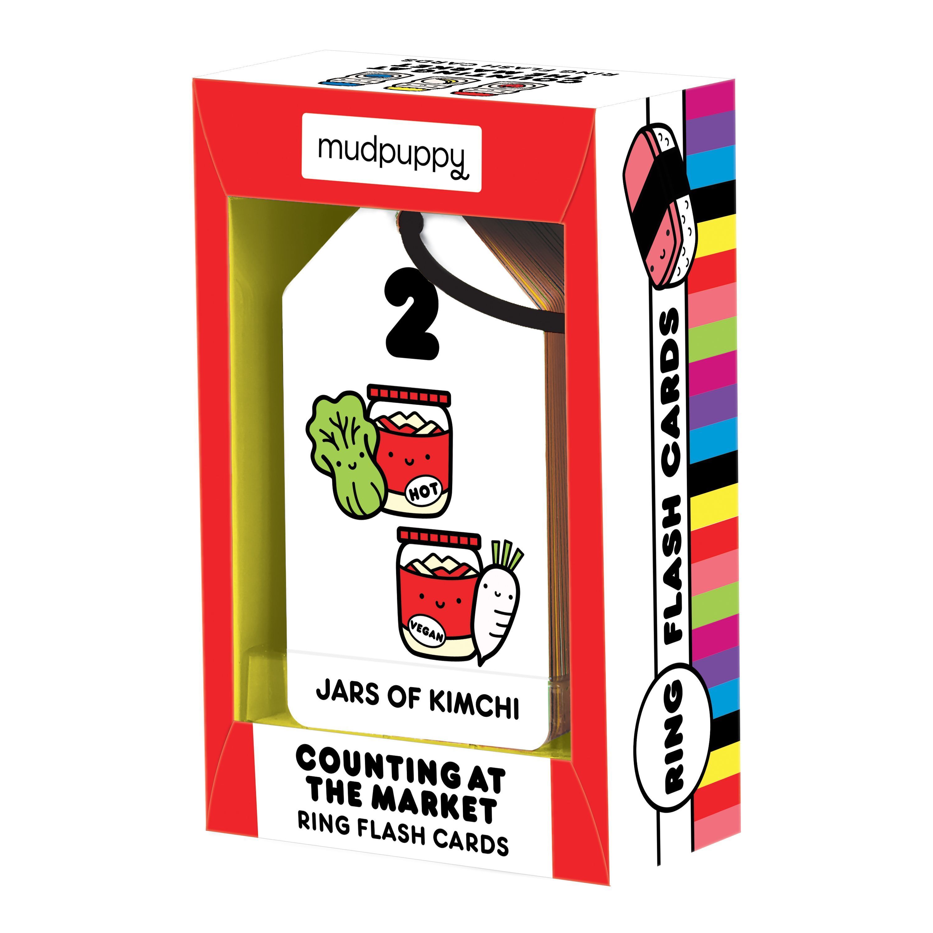 Counting at the Market Numbers Ring Flash Cards By Mudpuppy (Cards)