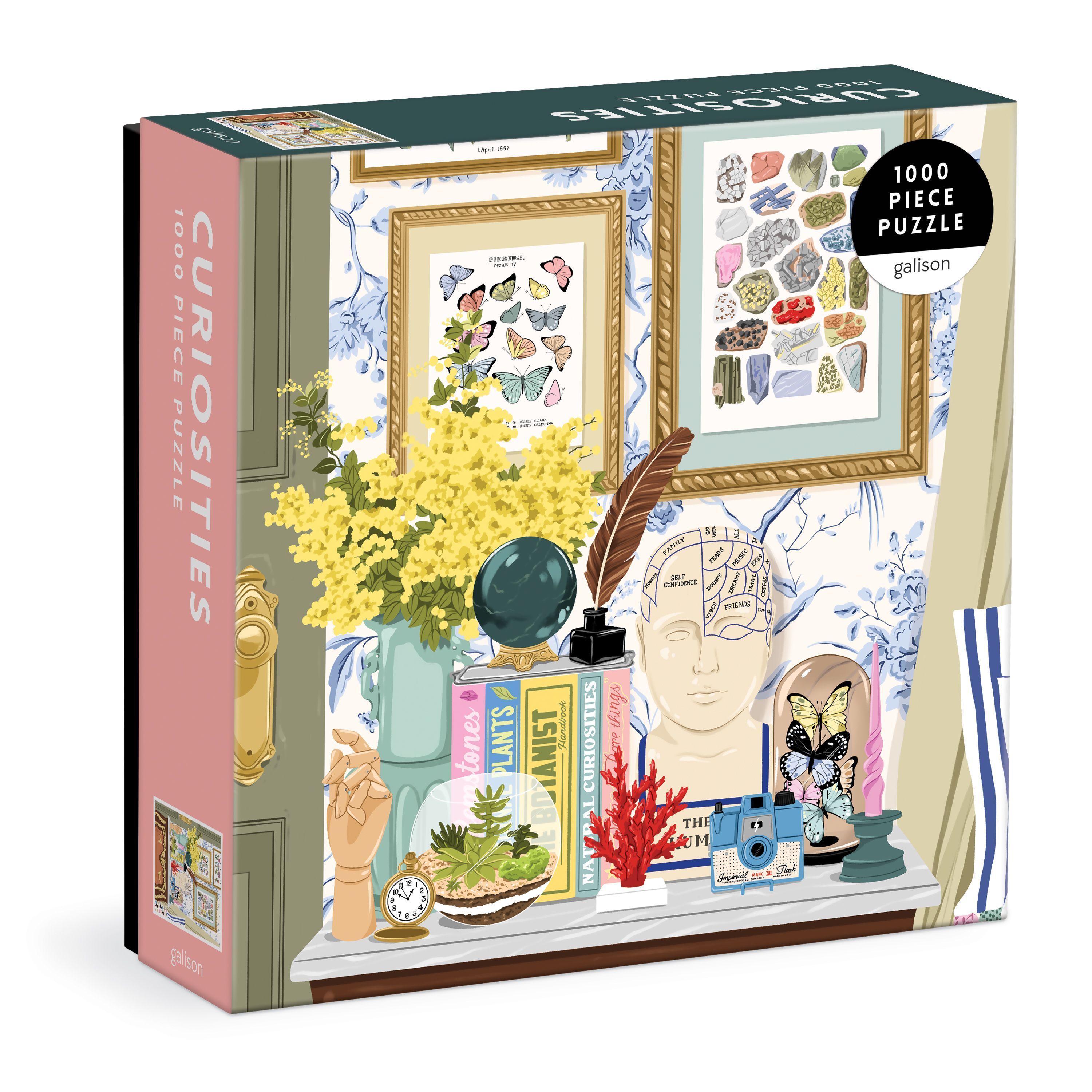 Curiosities 1000 Piece Puzzle in Square Box By Galison 9780735374980
