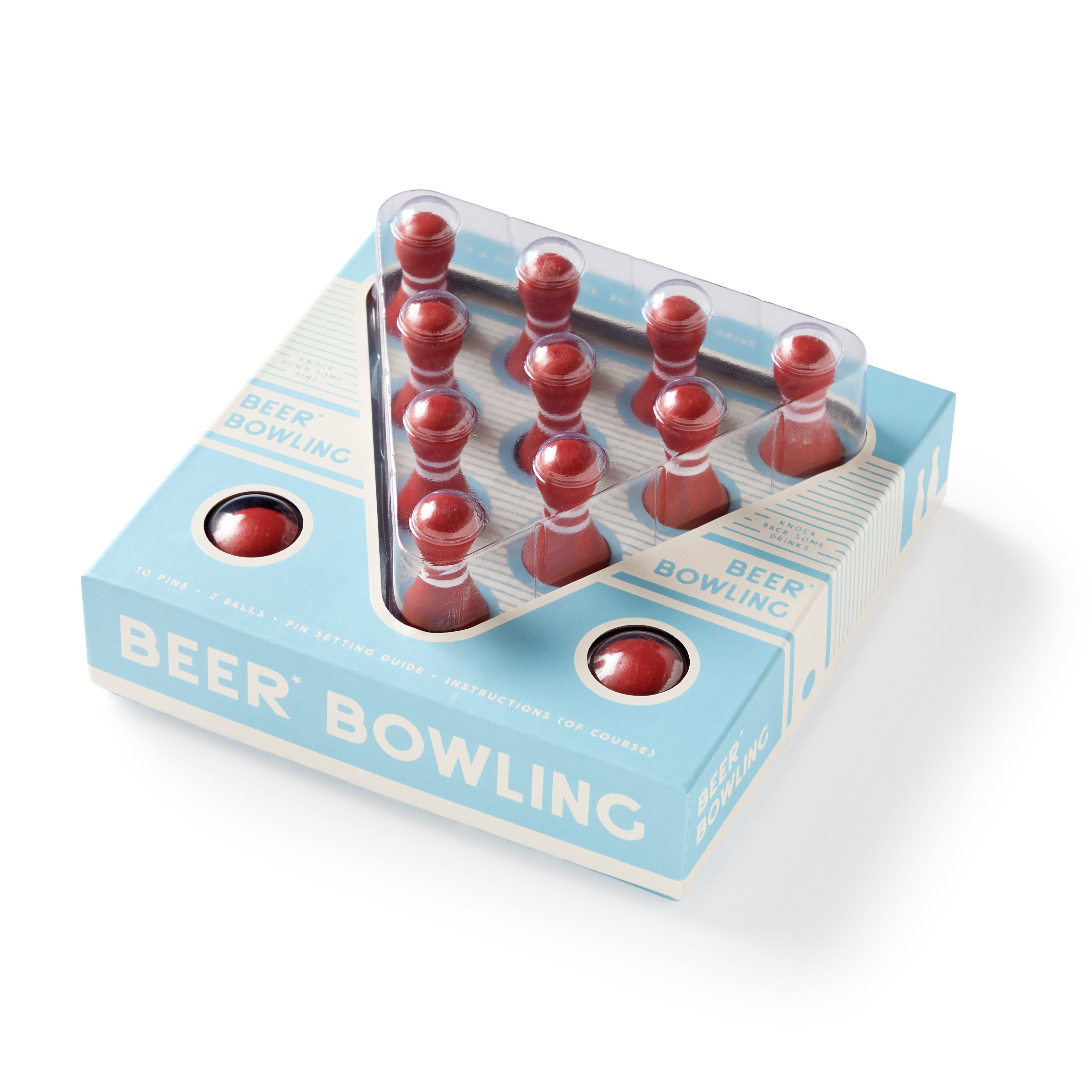 Beer Bowling Drinking Game Set By Brass Monkey 9780735375598 (Game)