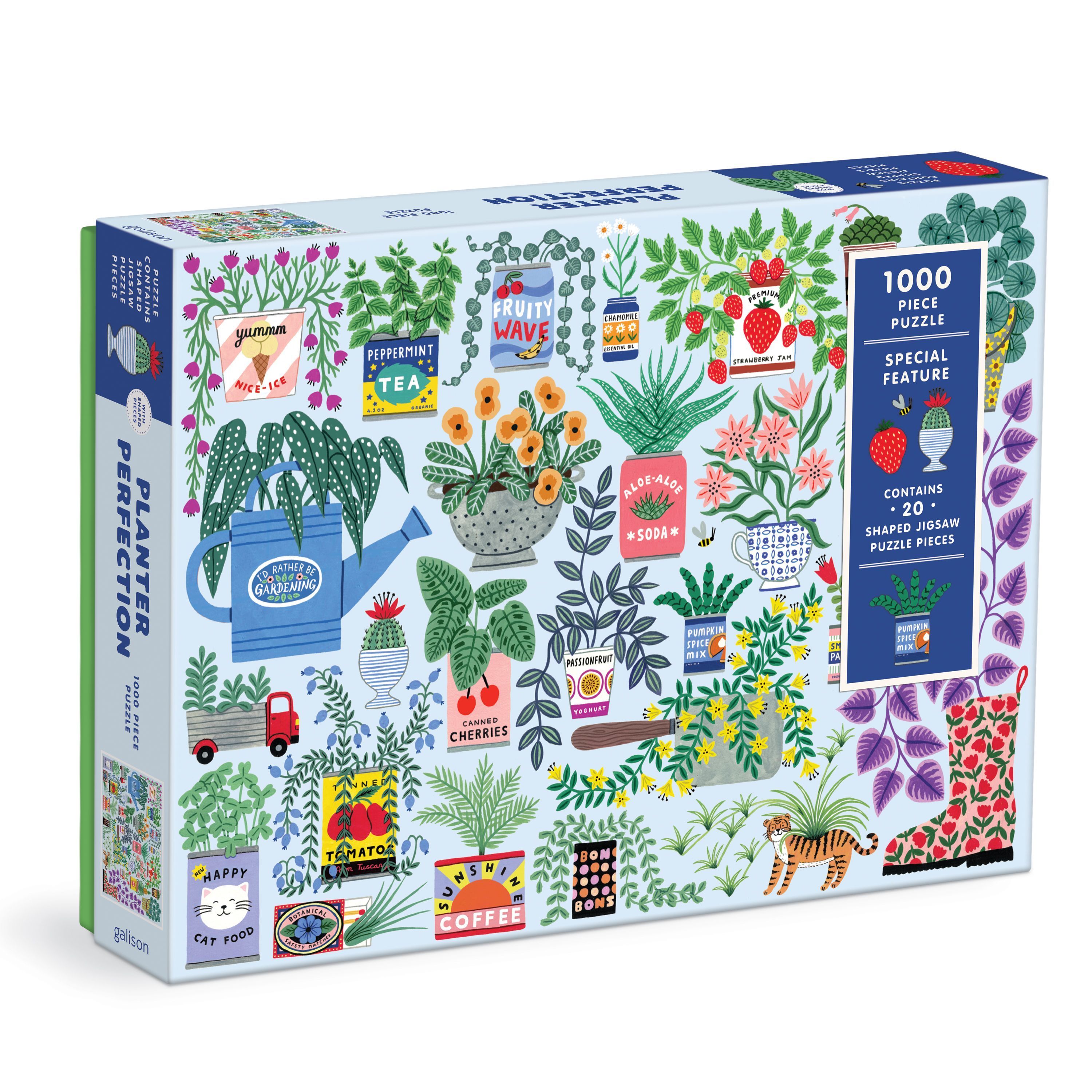 Planter Perfection 1000 Piece Puzzle with Shaped Pieces By Galison ()