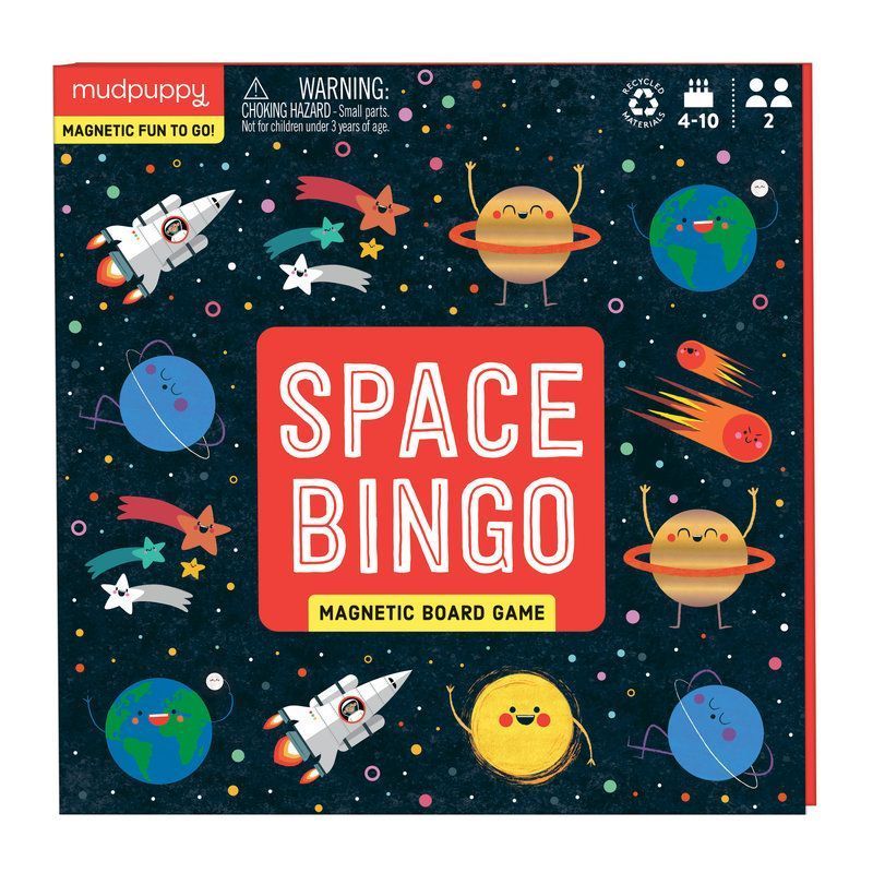 Space Bingo Magnetic Board Game By Mudpuppy 9780735377332 (Game)