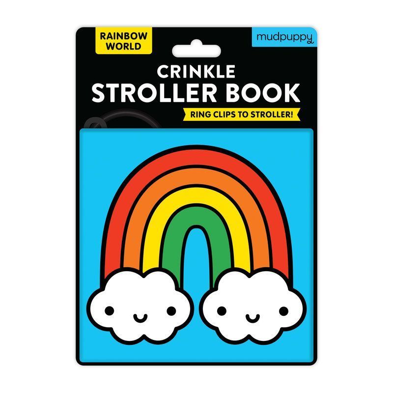 Rainbow World Crinkle Fabric Stroller Book By Mudpuppy 9780735377431
