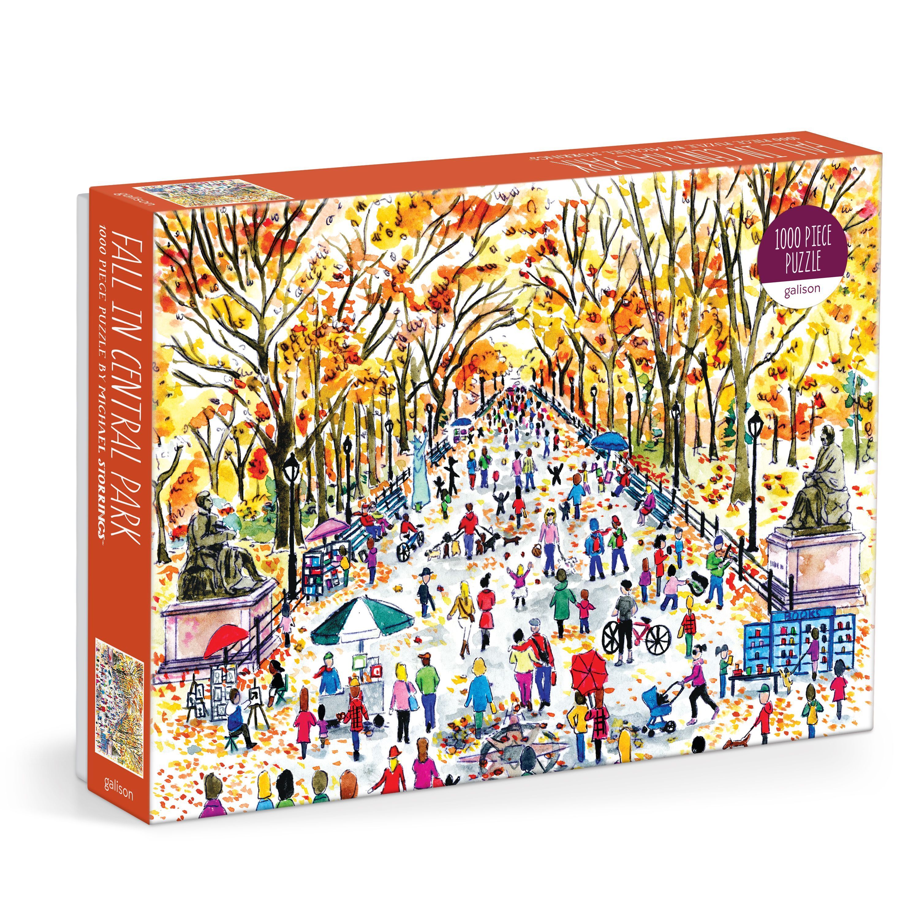 Michael Storrings Fall in Central Park 1000 Piece Puzzle By Galison ()