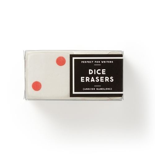 Make Big Mistakes Giant Dice Eraser Set By Brass Brass Monkey, Galison