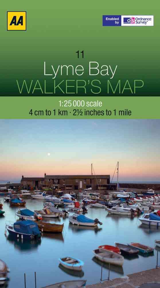 Walker's Map Lyme Bay By AA Publishing 9780749573256