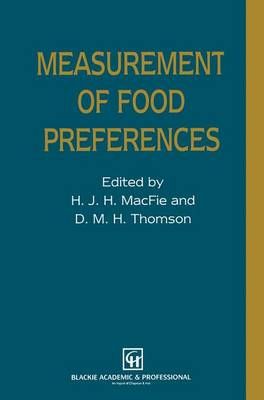 Measurement of Food Preferences 9780751401837 (Hardback)
