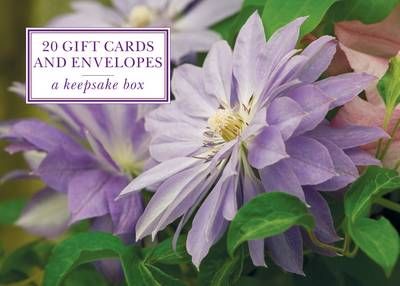 Tin Box of 20 Gift Cards and Envelopes: Clematis By Peony Press