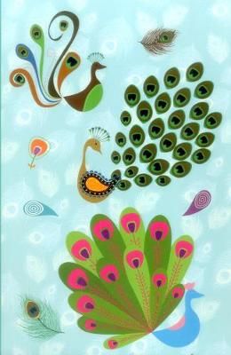 Sticky Notes and Writing Set: Peacocks: Fabulous Wallet-Style Folder Containing 13 Sticky Notepads, A Tear-Off Writing Pad, And Storage Envelope.
