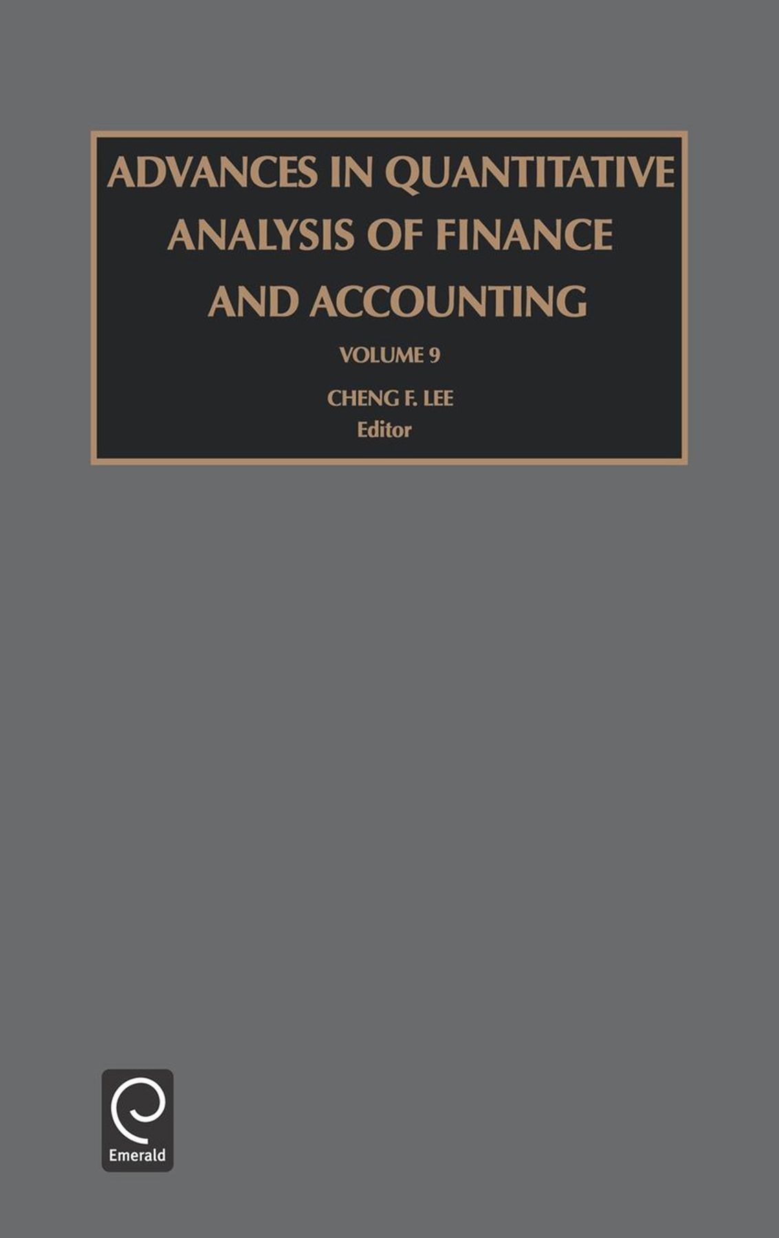 Advances in Quantitative Analysis of Finance and Accounting (Hardback)