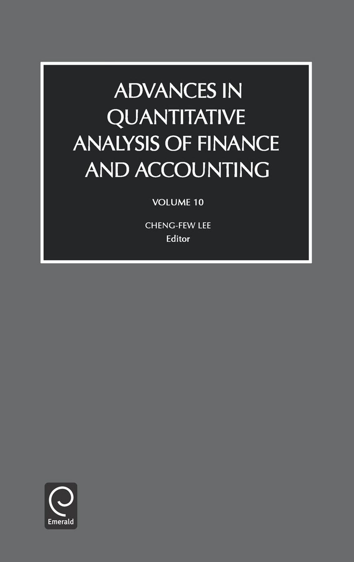 Advances in Quantitive Analysis of Finance and Accounting (Hardback)