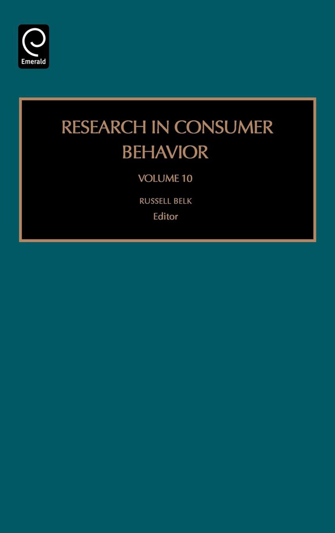 Research in Consumer Behavior By Russell W. Belk 9780762313044