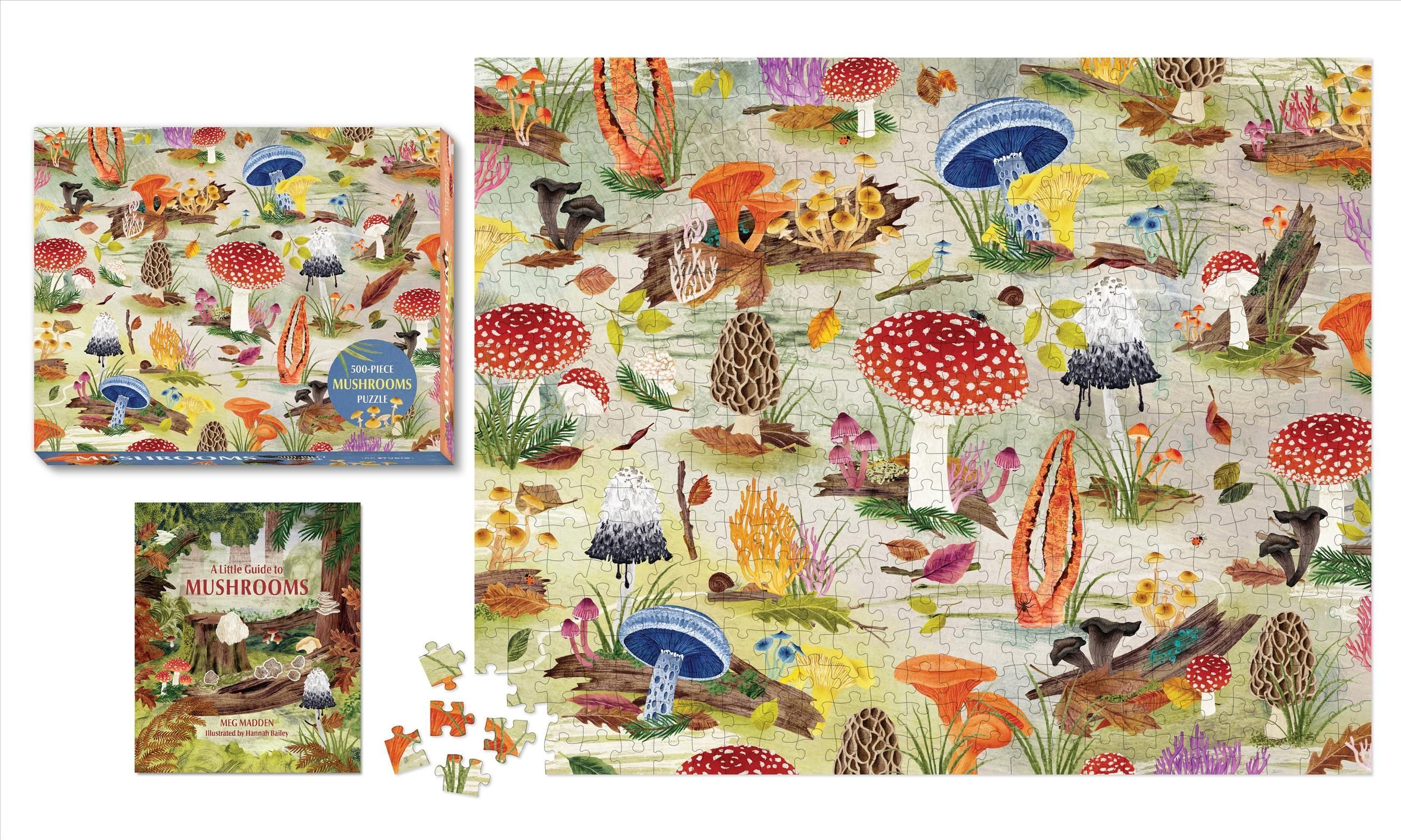 Mushrooms 500-Piece Puzzle By Meg Madden 9780762481392 (Game)