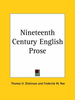 Nineteenth Century English Prose 9780766140028 (Paperback)