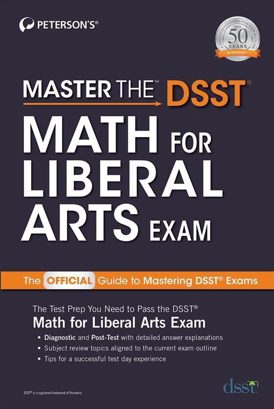 Master the DSST Math for Liberal Arts Exam By Peterson's 9780768944624