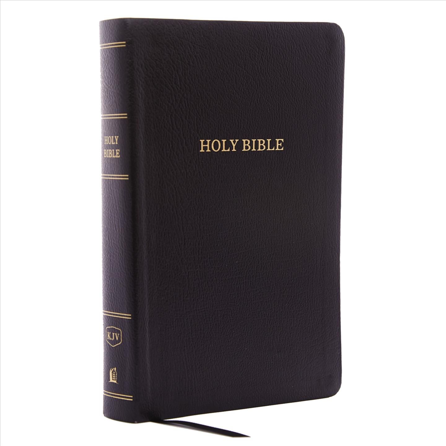 KJV Holy Bible: Personal Size Giant Print With 43,000 Cross References, Black Bonded Leather, Red Letter, Comfort Print: King James Version