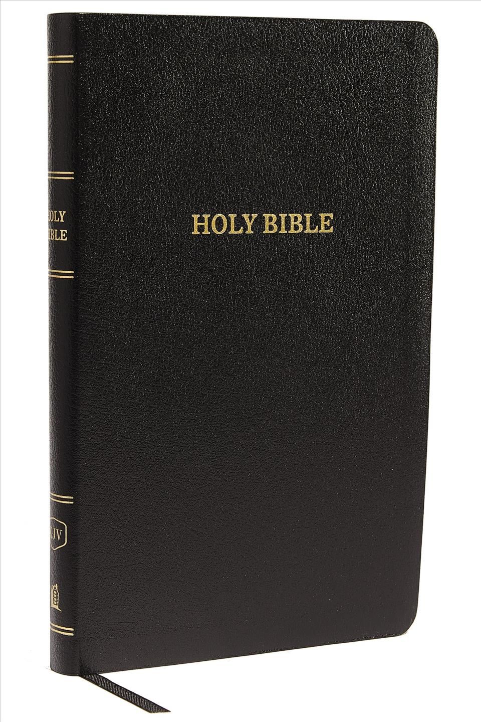 KJV Holy Bible: Thinline With Cross References, Black Bonded Leather, Red Letter, Comfort Print: King James Version