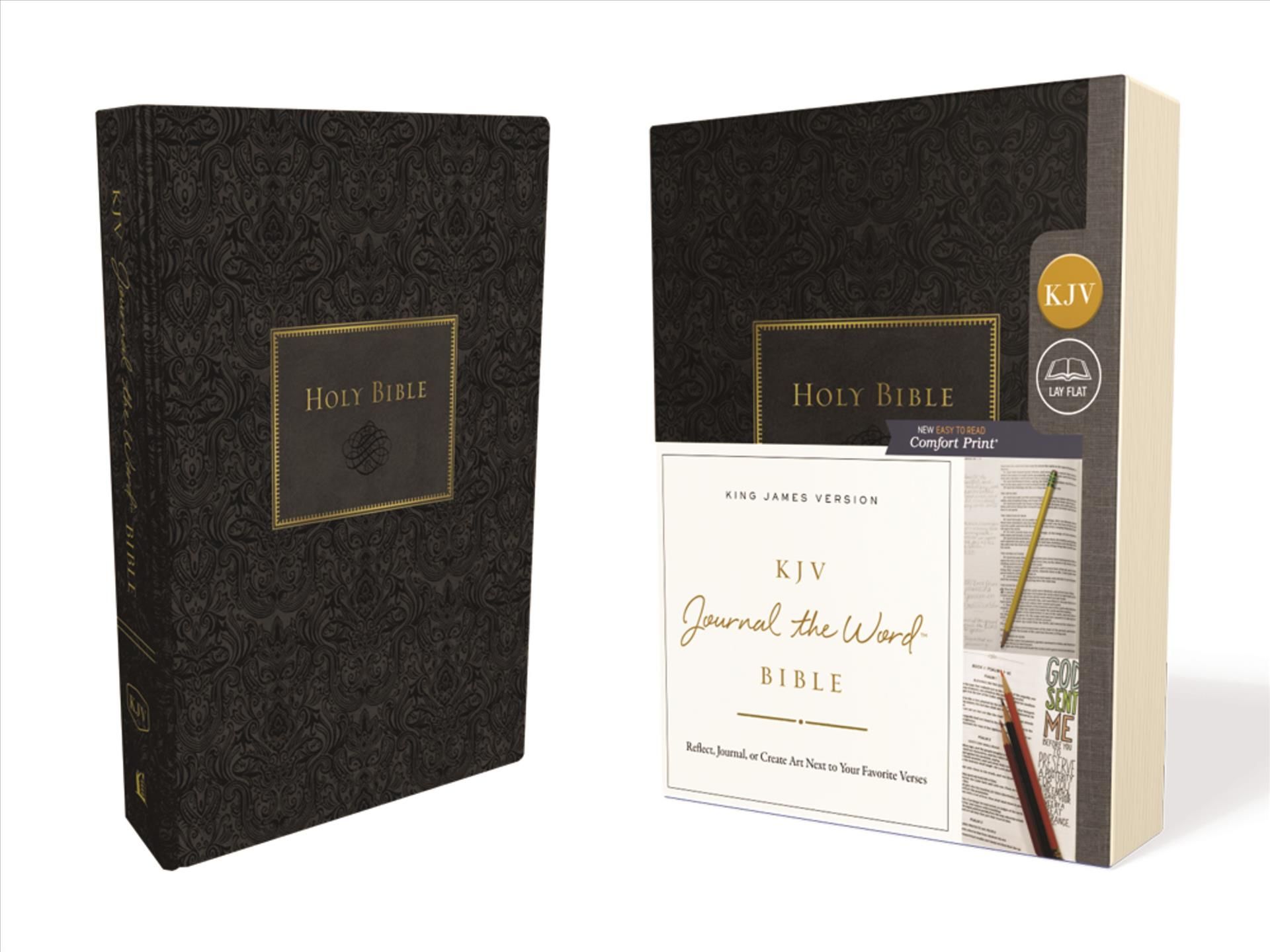 KJV Journal the Word Bible, Reflect, Journal or Create Art Next to Your Favorite Verses (Black Leathersoft Over Board, Red Letter, Comfort ...