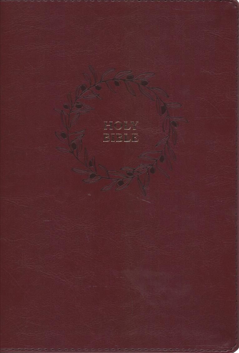 The KJV Open Bible: Complete Reference System, Burgundy Leathersoft, Red Letter, Comfort Print: King James Version
