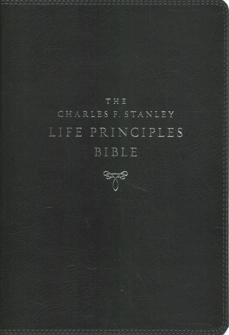 Niv, Charles F. Stanley Life Principles Bible, 2nd Edition, Leathersoft, Black, Comfort Print