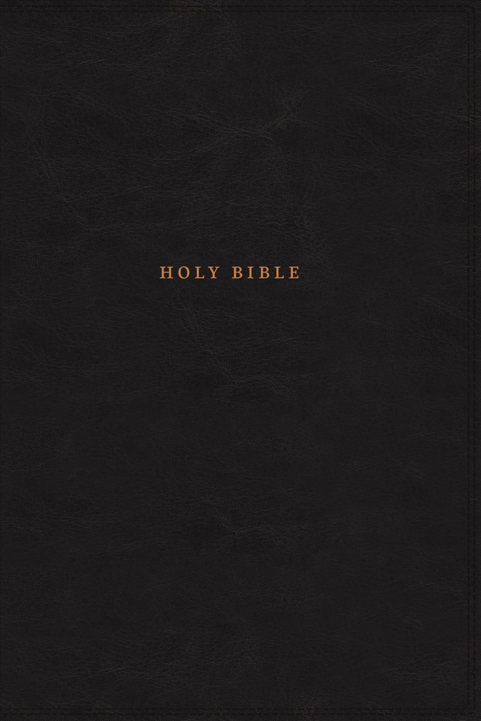 NKJV, Reference Bible, Classic Verse-by-Verse, Center-Column, Leathersoft, Black, Red Letter, Thumb Indexed, Comfort Print