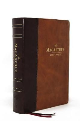 NASB, MacArthur Study Bible, 2nd Edition, Leathersoft, Brown, Thumb Indexed, Comfort Print