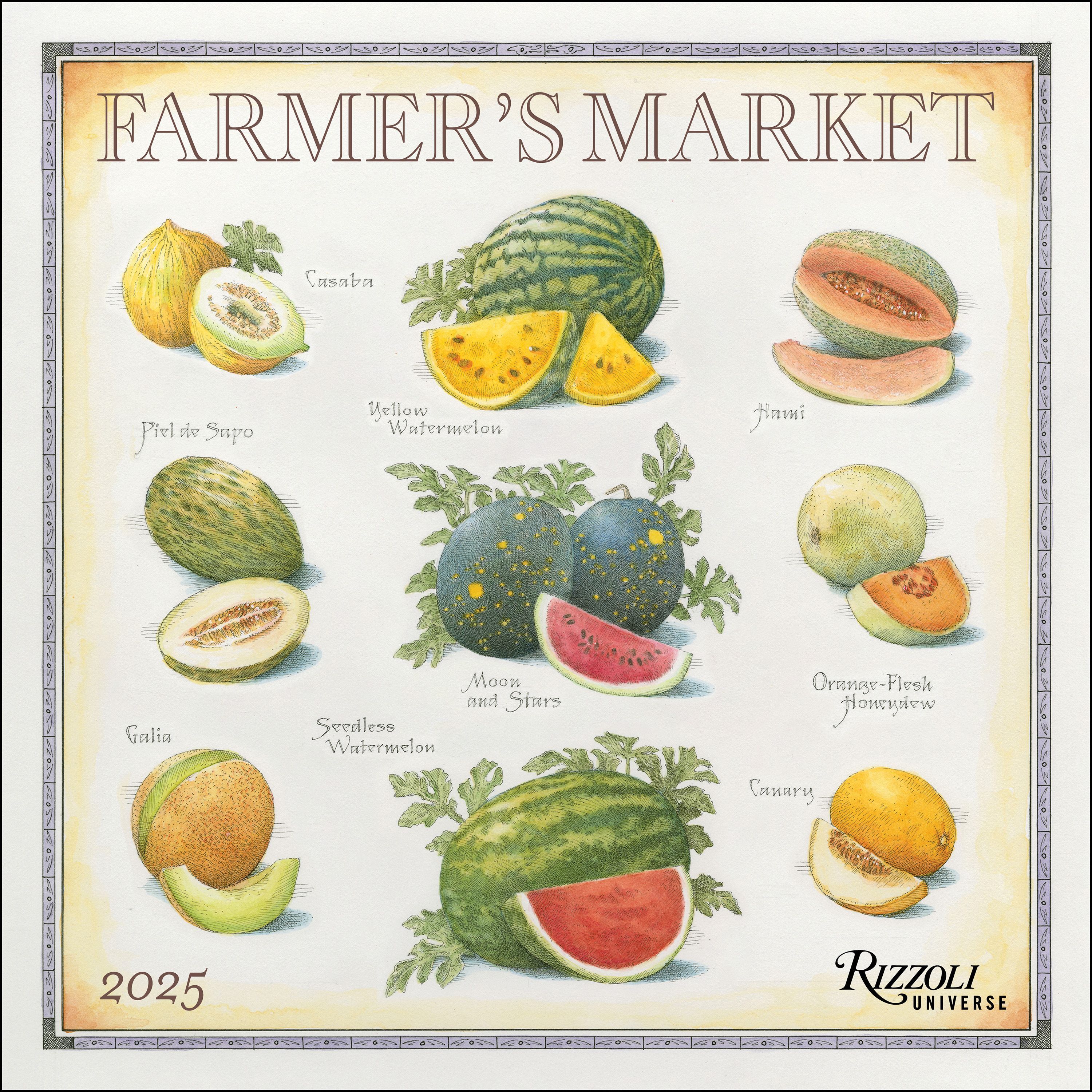 Farmer's Market 2025 Wall Calendar By John Burgoyne 9780789344779