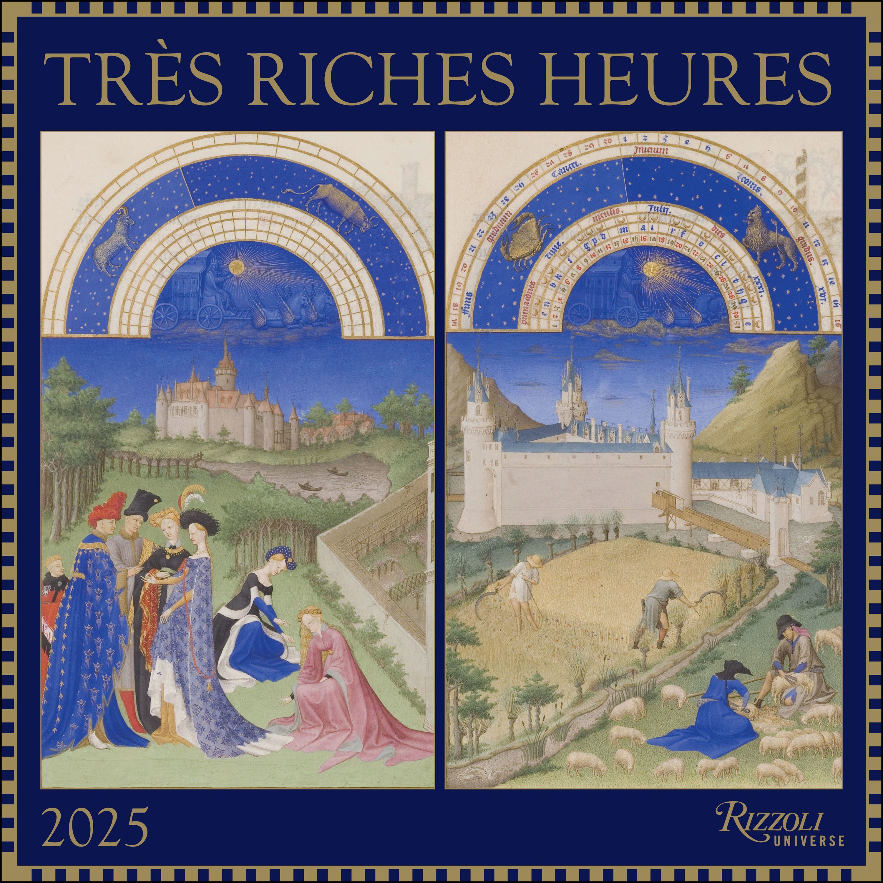 Tres Riches Heures 2025 Wall Calendar By Limbourg Brothers (Calendar)