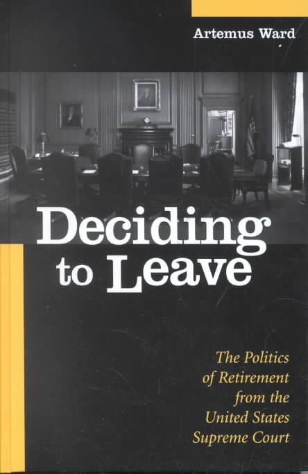 Deciding to Leave By Artemus Ward 9780791456514 (Hardback)