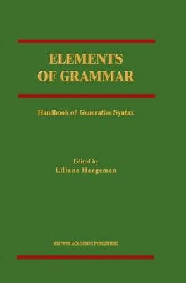 Elements of Grammar By Liliane Haegeman 9780792342977 (Hardback)