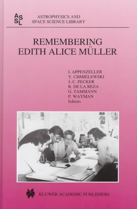 Remembering Edith Alice Müller By I. Appenzeller 9780792347897