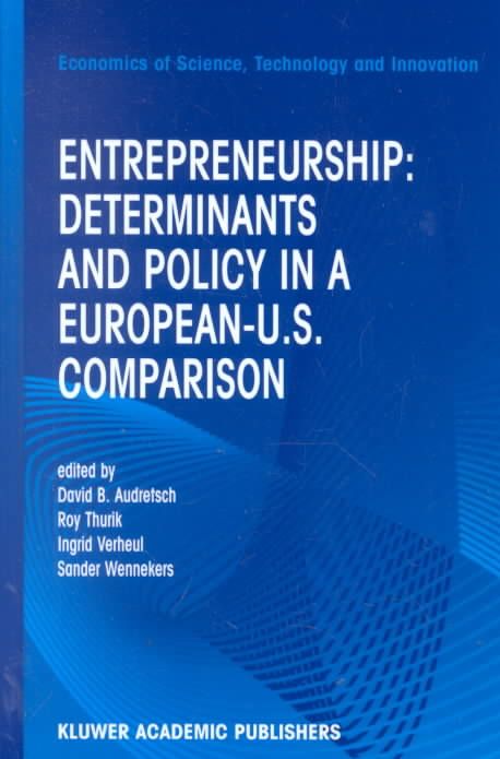 Entrepreneurship By David B. Audretsch 9780792376859 (Hardback)