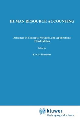 Human Resource Accounting By Eric Flamholtz 9780792382676 (Hardback)
